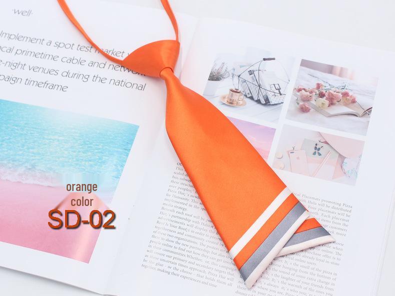 Korean Style Silk Blend Double Layer Bow Tie for Women - Academy Style JK Uniform