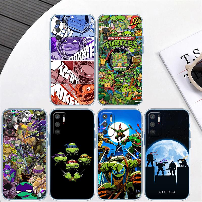 QE27 TMNT Transparent Phone Case for Motorola Moto G7 G8 G9 G84 G85 G73 G24 G15 Z2 Play Power Plus