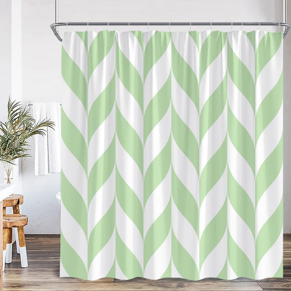 

Abstract Art Shower Curtain Colorful Geometric Pattern Black Pink Green Aesthetic Bathroom Decor Modern Bath Curtain with Hook 90x180cm-35x70in