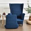 Polar Fleece šikmé opěradlo křídla Potah na křeslo Stretch Spandex Potahy na křeslo Protiskluzové potahy na pohovku s potahem na sedák