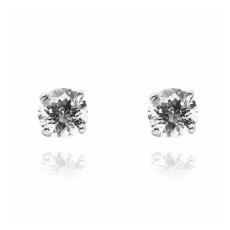 Swarovski Attract personalized design crystal rhodium plated earrings women s silver 5408436 серебряный