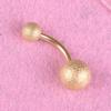 Limeimei Sexy Mulheres Aço Inoxidável Dupla Bola Barbell Umbigo Anel Body Piercing Jóias