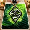 Flannel BlanketBorussia Mönchengladbach Warm Soft Throw Blanket for Indoor Sofa Bed Living Room Use