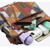 Damen Messenger-Tasche Schultertasche aus PU-Leder-Patchwork