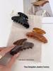 2024 Spring/Summer High-End Coffee Acetate French Shark Hair Clip for Women