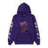 Attack On Titan Samurai Sakura Sun Design Unisex Fleece Hoodie Vertical Japanese Kanji Sleeve Anime Long Sleeve Pullover Sweatshirt