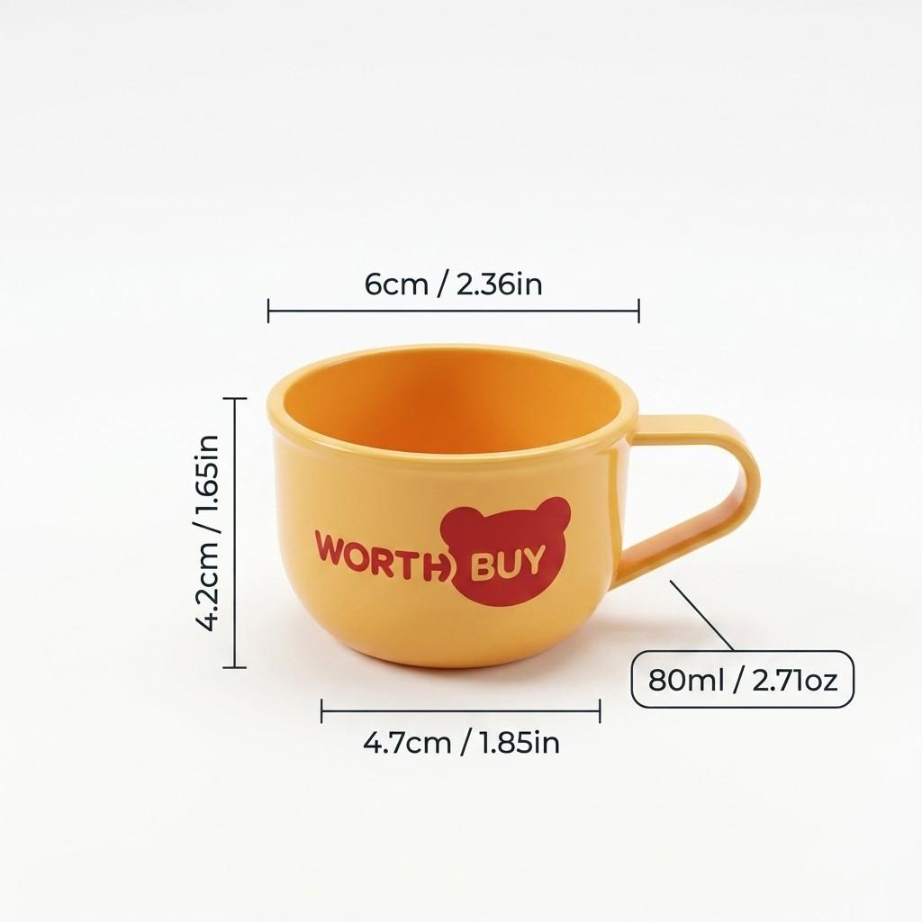 Kawaii Cute 304 Stainless Steel Coffee Mug Kids Milk Cup Anti-scald Plastic Tea Water Cups Portable Unbreakable Home Drinkware