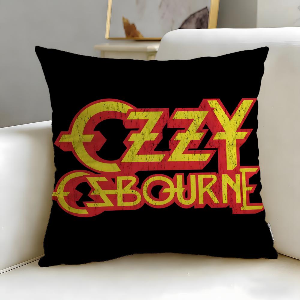 classic singer Ozzy Osbourne Cushion Cover Soft  EasyWash Pillow Case  Versatile for Couch Bed Travel and Office