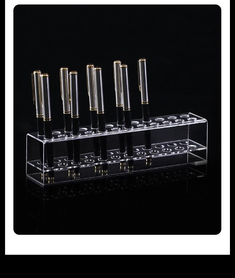 Acrylic Pen Holder Display Stand for Office, Eyebrow Pencil, Ballpoint Pen Storage