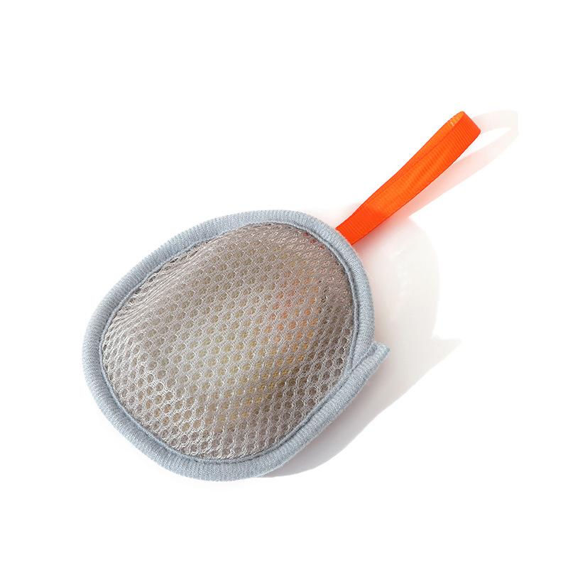 

Soap Bag Foaming Mesh Double Sided Soap Foaming Mesh Bathing Soap Bag Facial cleanser Cleansing Foaming Mesh Bag сірий колір