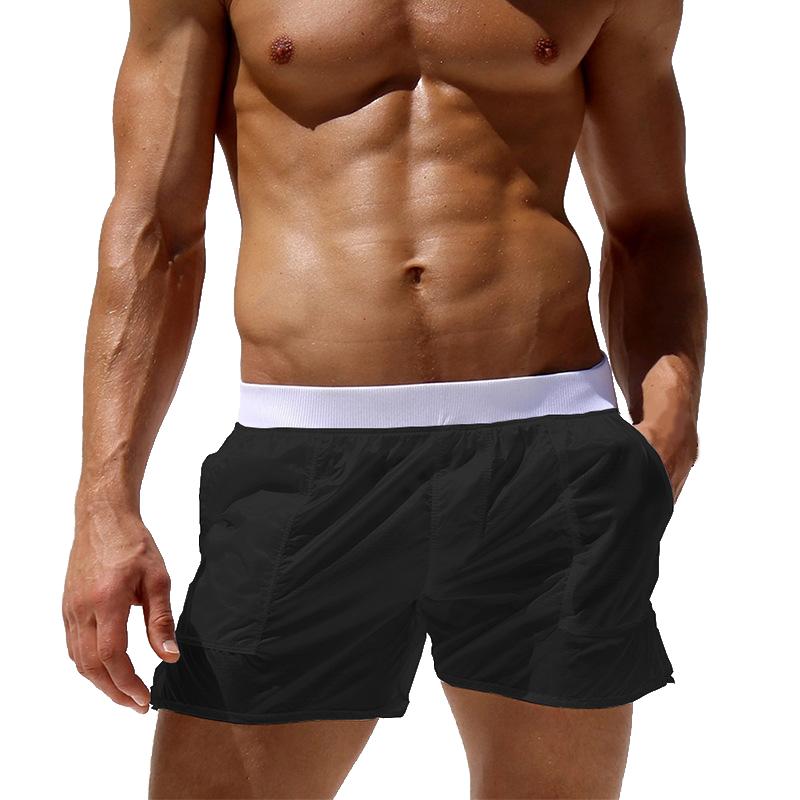European And American Men's Swimming Trunks, Fully Transparent Design, Fashionable Men's Shorts, Versatile Linings, Sports Pants, Beach Trunks