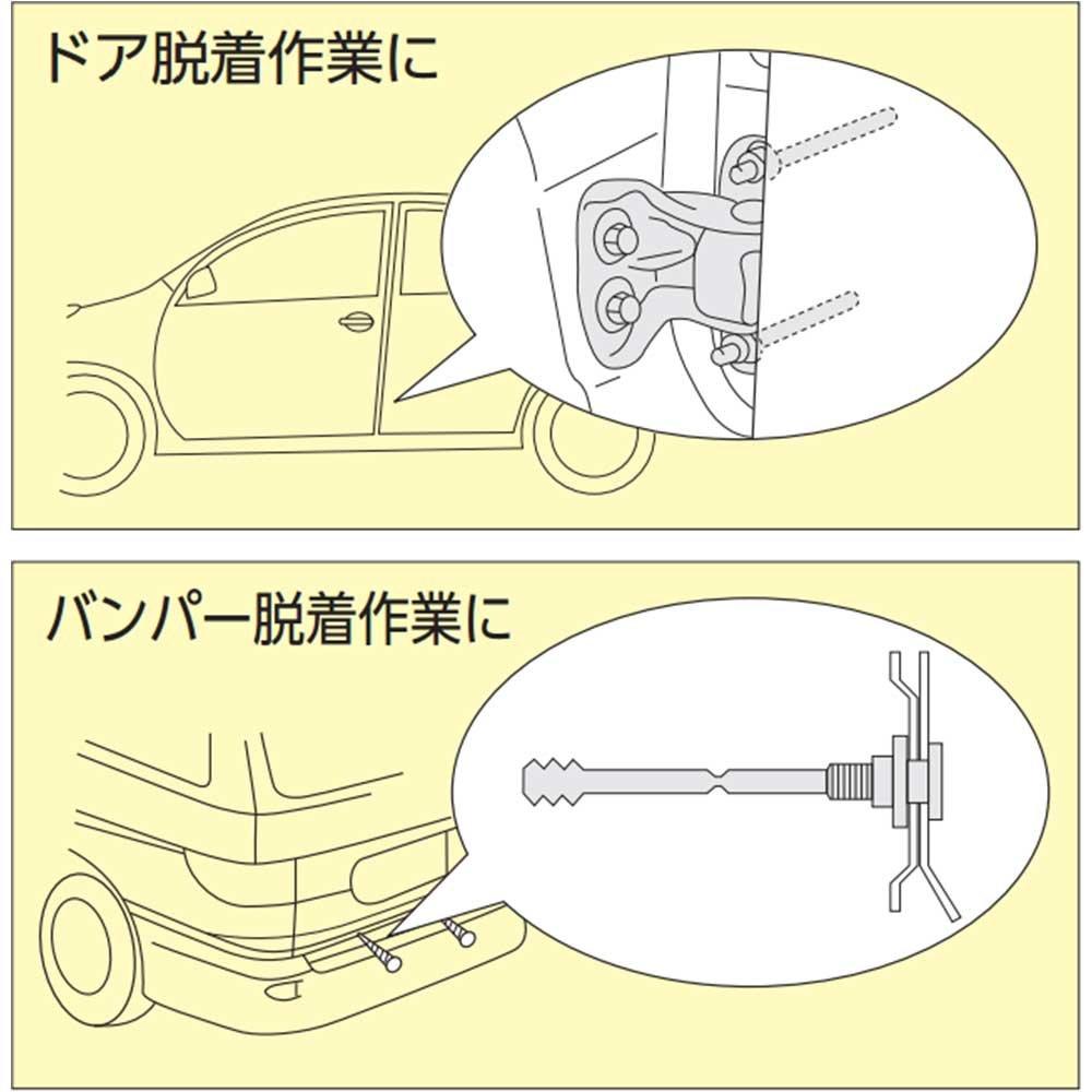 Sada dlouhých hlubokých nástrčných klíčů Kyoto Machinery Tools B3TLL2 (KTC) 9,5 mm (3/8 palce)