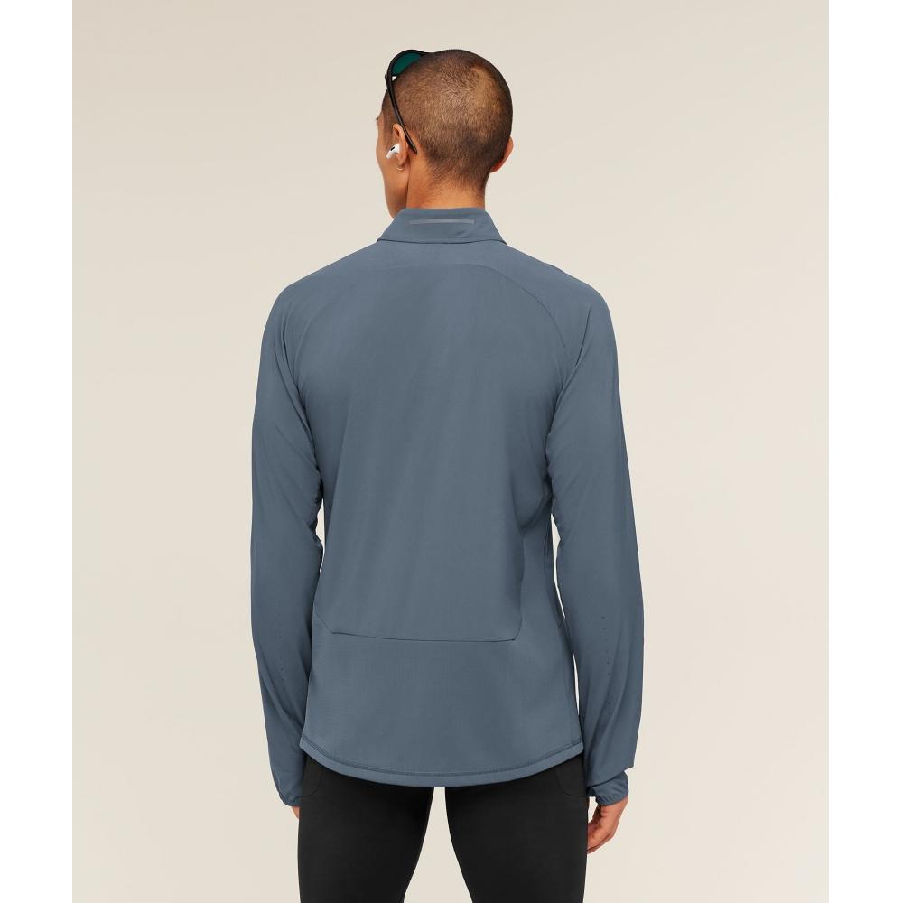 Gymshark Running Elite 1 4 Zip Titanium Blue A2b2s Ucmq