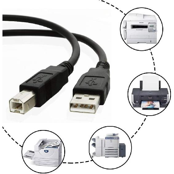 Blacell USB PC Transfer Data Connector Cable Cord for Cricut Expression 1 Electronic Cutting Machine