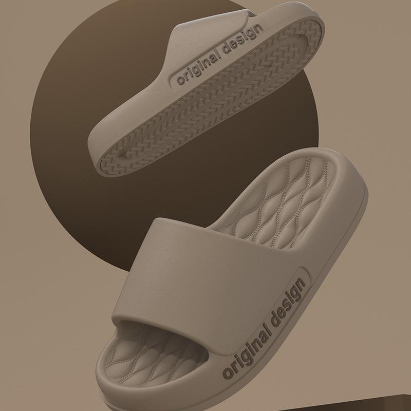 Cool Slippers Bathroom Eva Step On Shit Feeling Thick Bottom Home Use Non-slip Non-smelly Feet Home Summer Indoor