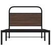 Bed Frame without Mattress 90 x 190 cm Brown Oak Effect