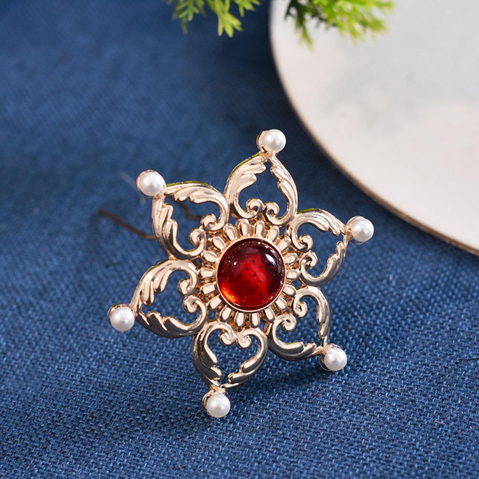 

Vintage Chinese Style Flower Hairpin Heart Shaped Hollow Lotus Flower Hairpin For Women Hanfu Cheongsam Wedding Hair Accessories