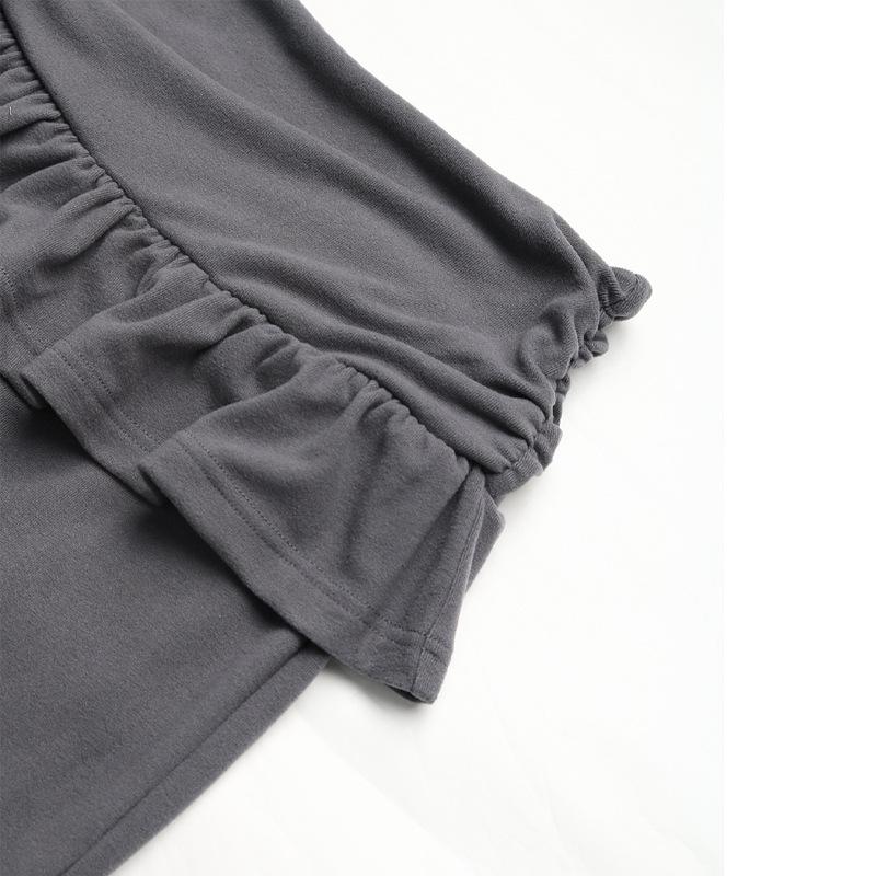 New Autumn Solid Color Hot Girl Ballet Fake Two-piece Flared Pants Casual Pants for Women