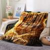 Lion Cub Print Flannel Blanket, High Quality Comfortable for All Seasons, Home Decor, Warmth and Comfort, Perfect for Christmas Gifts