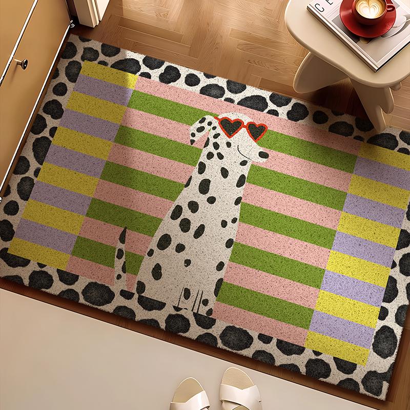 

Alfombra de suelo con anillo de seda para puerta de entrada del hogar de dopamina,alfombrilla para pie de puerta 40cm x 60cm