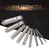 Steel Broken Head Taps Remover Stripped Screw Tap Extractor Set (#B)