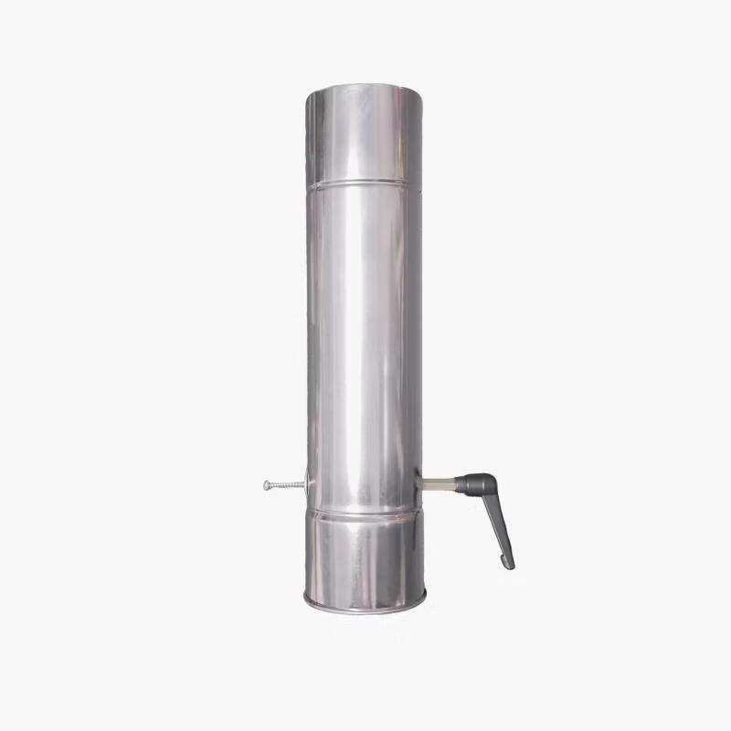 

Outdoor Wood Stove Chimney Pipe with Adjustable Damper