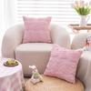 Creamy Style Rabbit Plush Pillow Sofa Living Room Cushion Bedside Bedside Cute Bed Lumbar Pillow Pillow Case Core-free