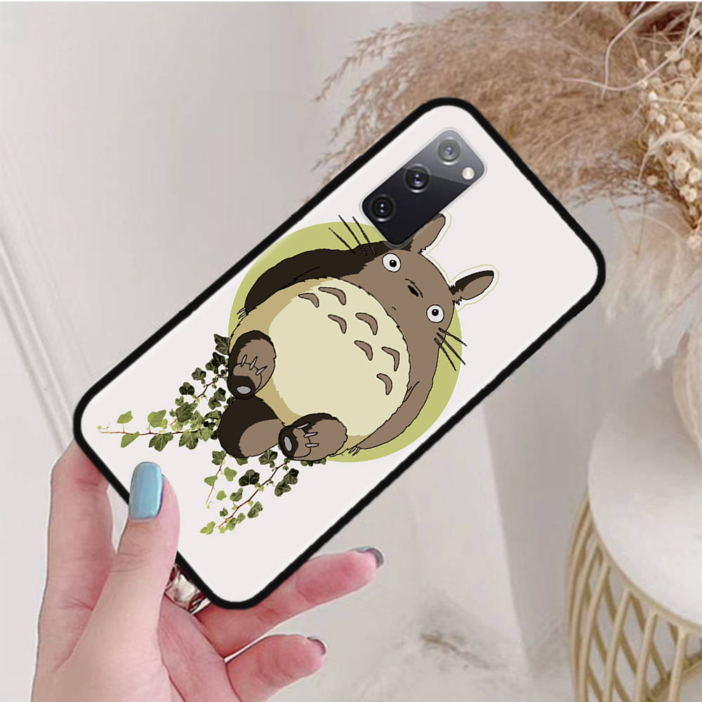 

Черный чехол для Samsung Note 20 Lite S24 Ultra S23 A03 A05 A06 A11 A71 A15 A16 A13 A24 A25 A33 A52 A53 A50 M55 M35 Plus W-63 Cut Totoro Samsung S8 Plus индиго