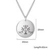 Dawapara Papa Legba Voodoo Halskette Ritual Altar Anhänger Ezili Dantor Vodou Loa Veve Symbol Okkultes Amulett Edelstahl