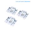 3Pcs Aluminum Locking Point Cutoff Window Heightening Block European Standard 13.5 Slot Adjustable Lock Base Hardware