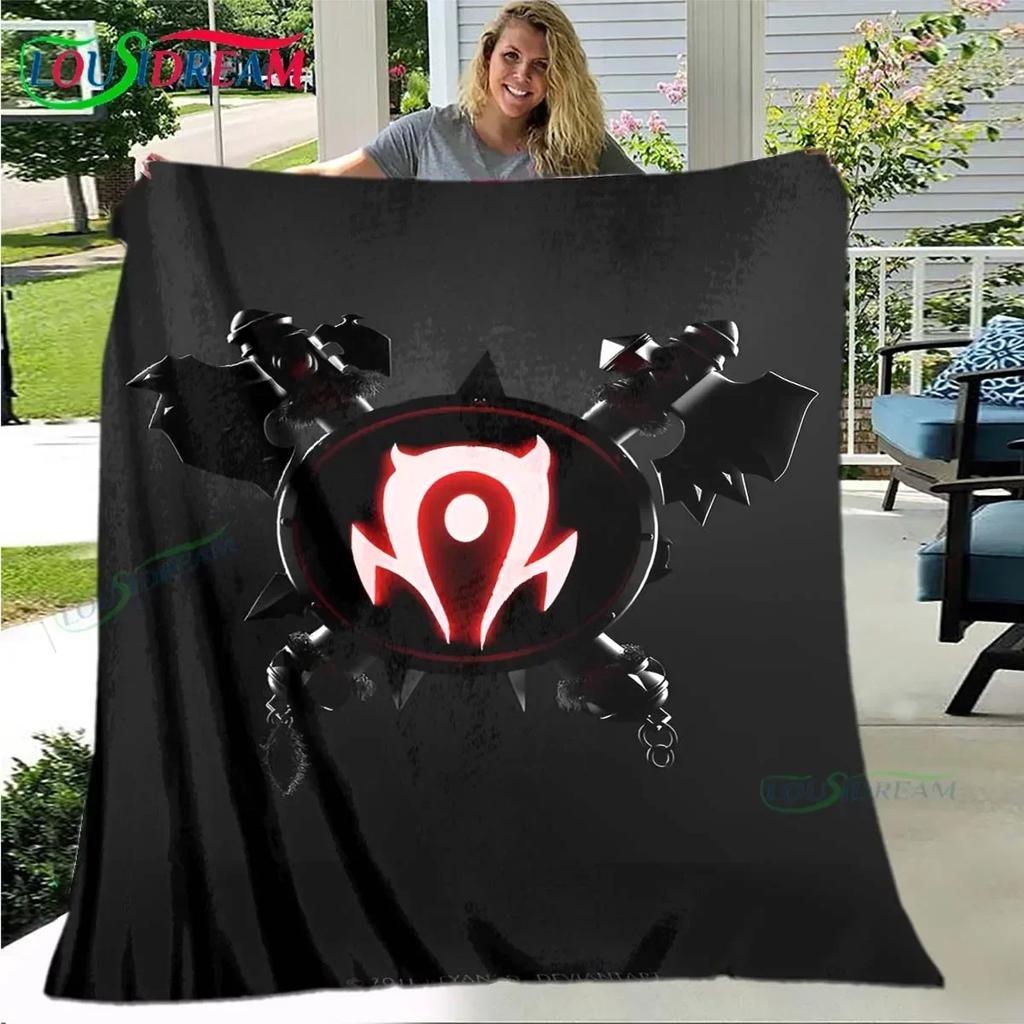 Luxury Game World W-Warcraft Blanket,Flannel Throw Blanket for Home Bedroom Bed Sofa Picnic Office Hiking Leisure Nap