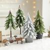 Tabletop Christmas Tree Lighted Artificial Xmas Tree With DIY Tabletop Ornament For Home Holiday Decor