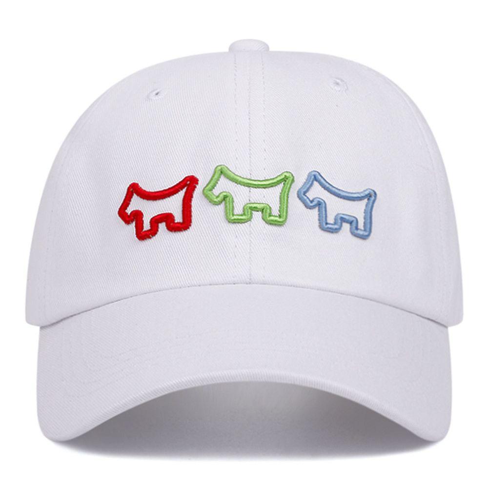 Embroidered Snapback Cap Cartoon Pattern Visor Hat Hip-hop Style Baseball Cap For Camping Hiking