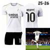 Kids Sports Gear Real Madrid MBAPPE No.10 2025/2026 Season White Soccer Jersey