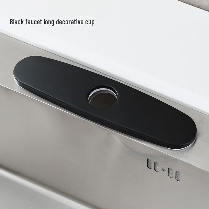 Dekorativní kryt z nerezové oceli pro otvor pro kuchyňský dřez