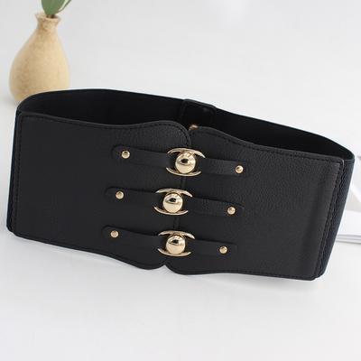 Elastic Belt Women'S Wide Waist Decoration With Dress Shirt Jacket Slim Waist Seal Women