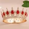 Crown Adult Princess Crown Tiara Bride Wedding Gold Diamond Queen Birthday Party Crown