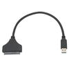 USB to SATA Adapter 6Gbps Transfer Speed ABS for 2.5in 7‑15mm HDD SSD with LED Indicator for Windows