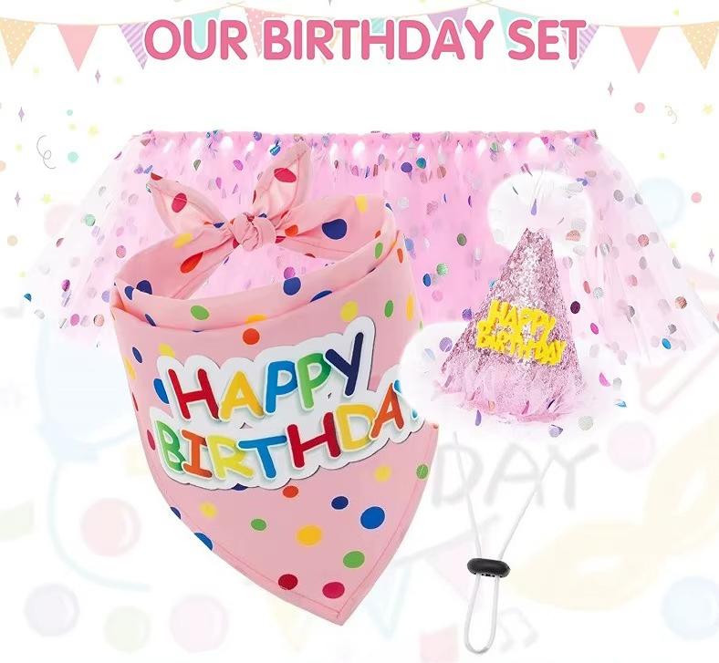 Haustier-Geburtstagsparty-Zubehör-Set Rock Hut Fliege für Hunde und Katzen Welpenparty-Geschenk Alles für Haustiere Großhandel
