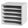 VEVOR Literature Organizers, 5 Compartments Office Mailbox with Adjustable Shelves, Wood Literature Sorter 35.3 X 30.5 X 33.0 Cm for Office, Home