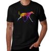 Saluki In Watercolor TShirt Casual Basic Short Sleeve TShirt