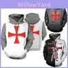 Levendig Ontworpen Unisex Tempeliers Cosplay 3D Print Pullover Casual Trui