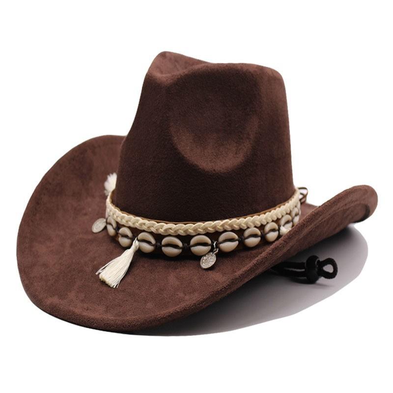 Cowboy Hat With Chain And Starry Sky Compass For Western Style Men And Women