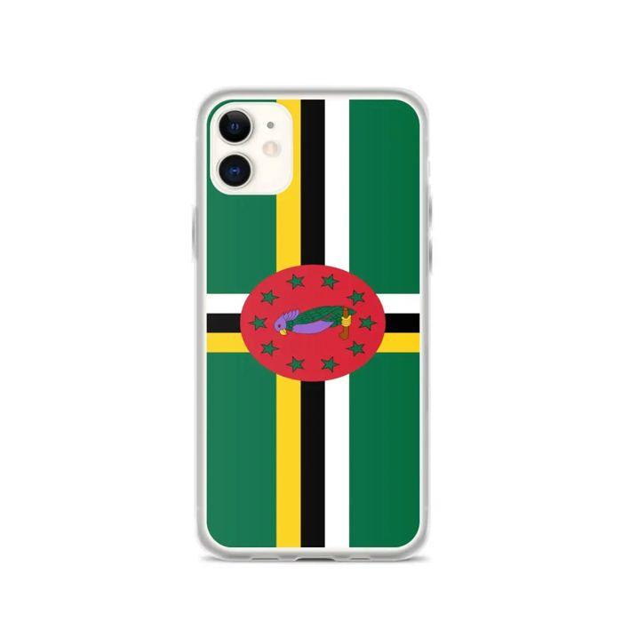 Coque Télephone Drapeau Dominique - iPhone 11