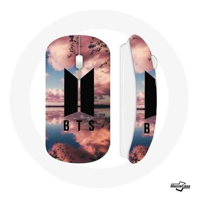 Draadloze Muis - Bangtan Sonyeondan - BTS Logo - Zwart - Wifi USB-stick - Compatibel met Mac en PC