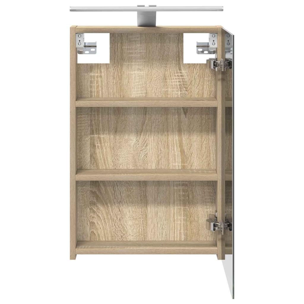 Bathroom Mirror Cabinet in Sonoma Oak 40 x 10.5 x 60.5 cm