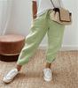 2024 European & American Style Print Cotton Linen Casual Pocket Long Pants