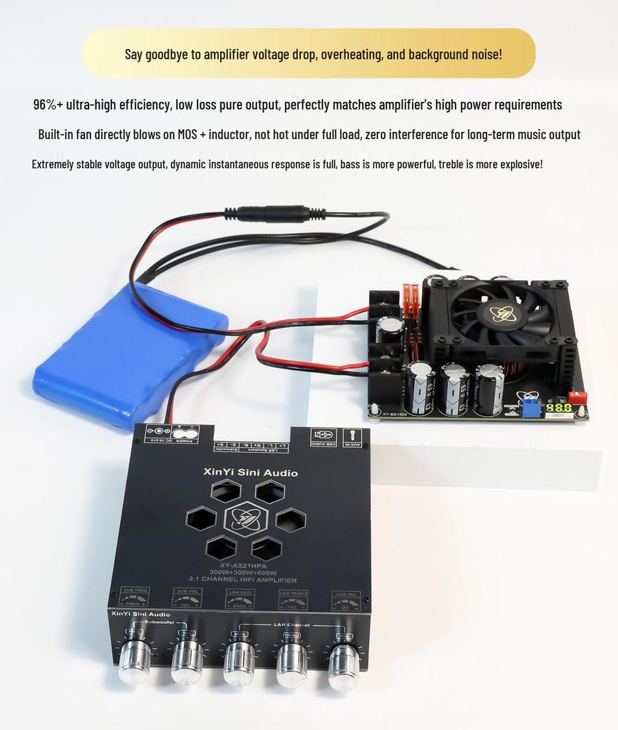 1500W 50A High-Current Low-Ripple Boost Power Module for Audio Amplifiers