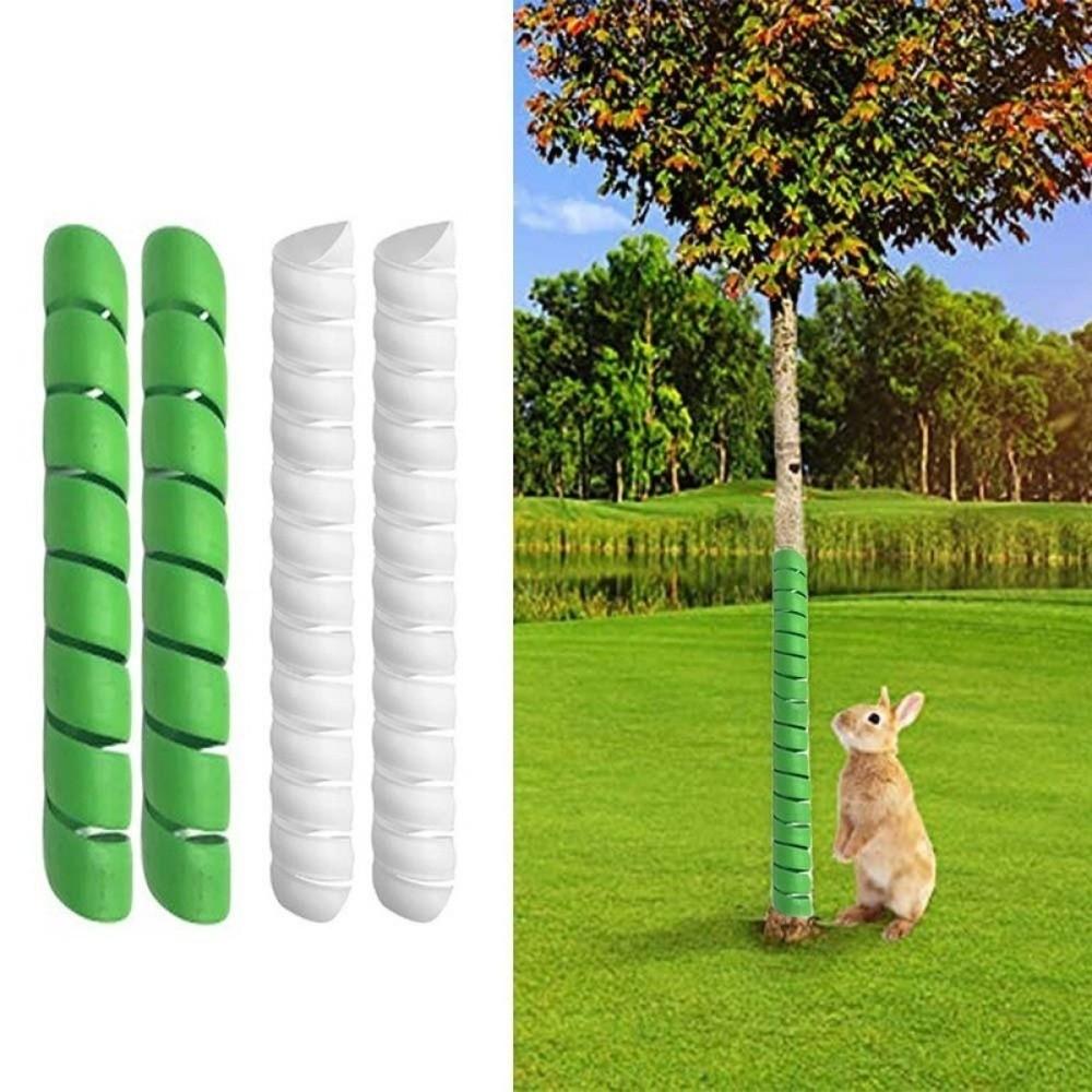 Tree Bark Cover 40cm Tree Bark Protector Spiral Flexible Tree Guard Plastic Tube Wraps Bites Proof Cover Deer Prevention