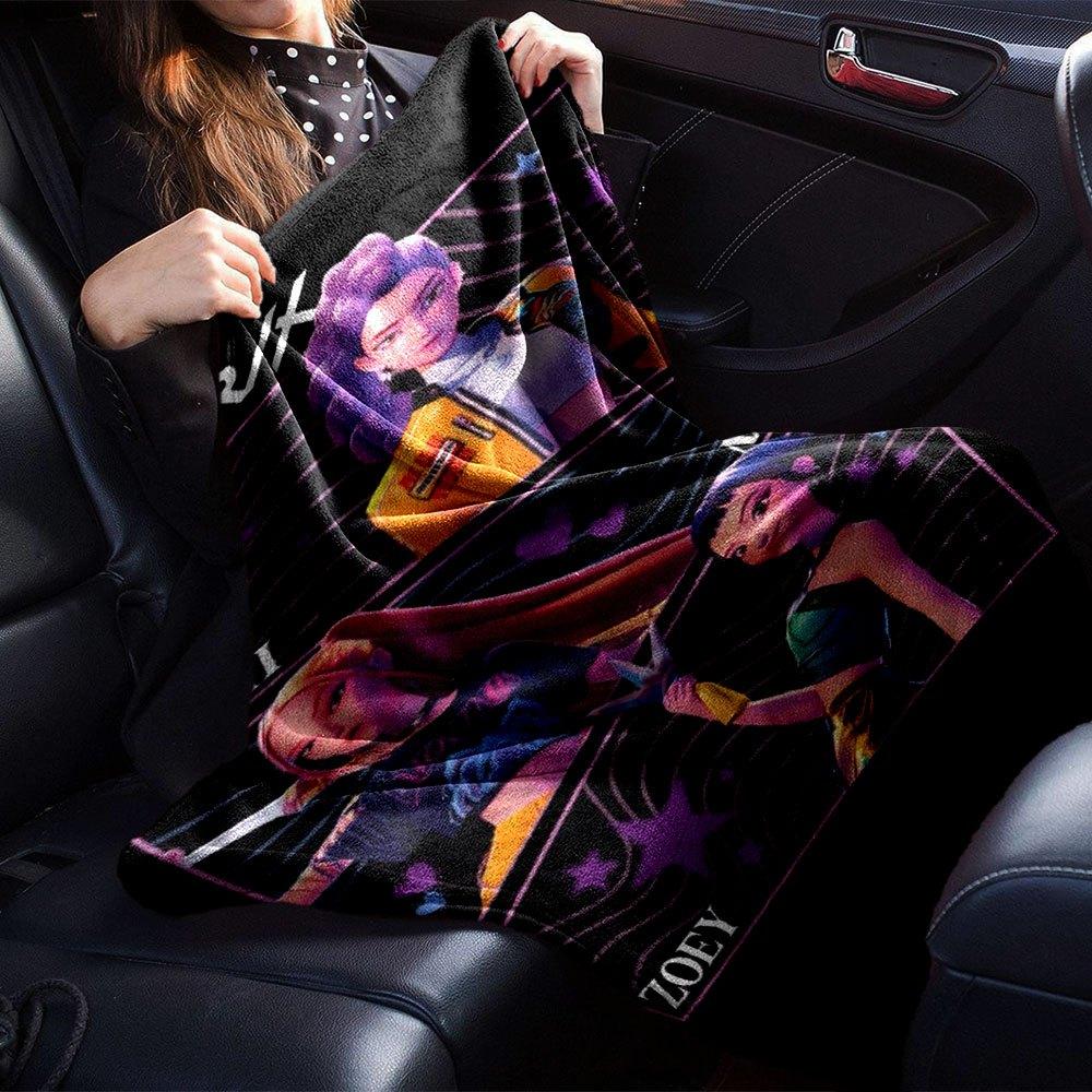 1pc Hunter X Kopo group - Themed Flannel Blanket - Suitable for Bed, Home Decor, Graduation Gifts, Easter, Back to School, ChristmasA48